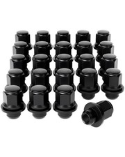 16pcs Black M12 x1.5 Wheel Nuts for TOYOTA RAV4 2007-2025 Cruiser Edge GR Kluger
