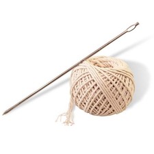 SpitJack Meat Trussing Needle and Butchers Cooking Twine Kit Stainless Steel