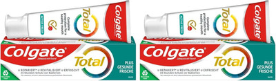 Colgate Zahnpasta Total Plus Gesunde Frische proaktiver Zahnschutz 2x 75ml