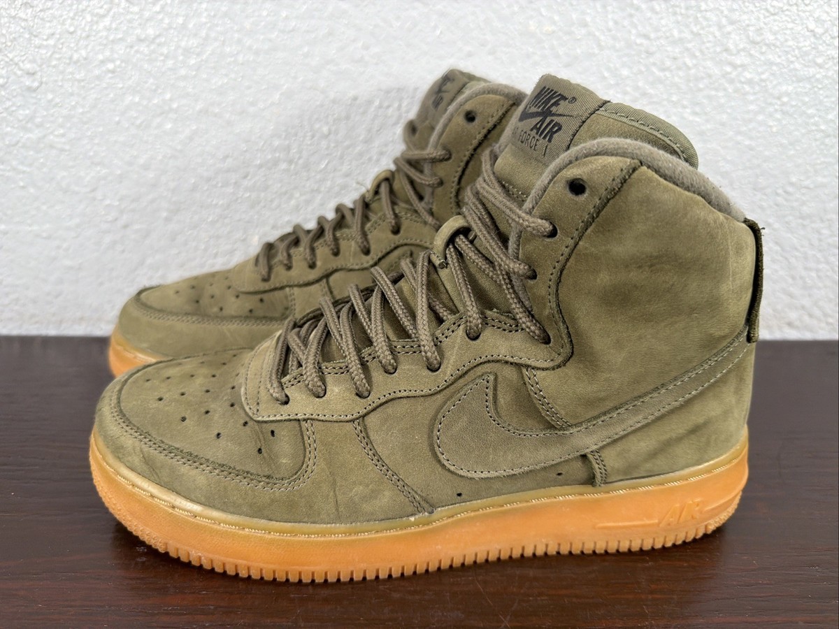 Nike Air Force One Olive Green High Top Size 9 s-l1200.jpg main image 2