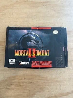 B057) Mortal Kombat II 2 (Super Nintendo, 1994) SNES *Box Only* NO GAME