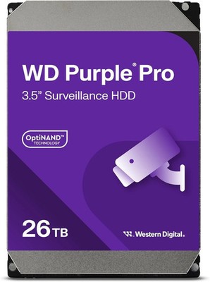 Western Digital WD Purple Pro 26TB HDD WD260PURP 7200 RPM 512MB Cache