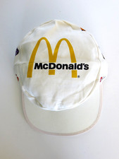 Vintage White McDonalds Cap Adult Size 100 Cotton Used