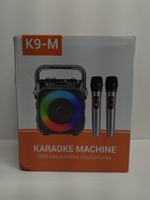 Karaoke Machine, Portable Bluetooth Speaker With 2 Wireless Microphones