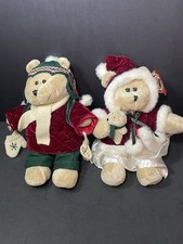Starbucks 2005 Winter Christmas Bearista Bear 10 H Original Tags Set Of 2