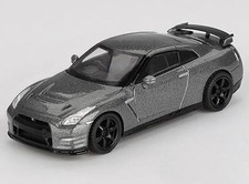 1/64 Mini GT Nissan GT-R Nismo R35 CRS 2013 RHD Dark Metallic Gray Diecast