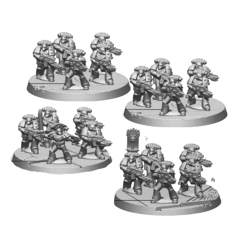 GAMES WORKSHOP Tactical Squad LEGIONS IMPERIALIS BITS MULTILISTING Space Marine Horus Heresy