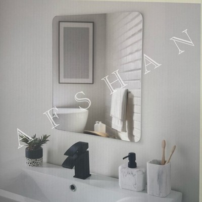 Rechteckiger rahmenloser Badspiegel minimalistisch modern Wandspiegel 45x52cm