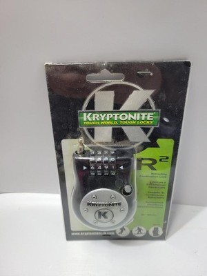 Kryptonite R2 Retracting Combination Cable Lock 36in Travel Luggage Bike NEW