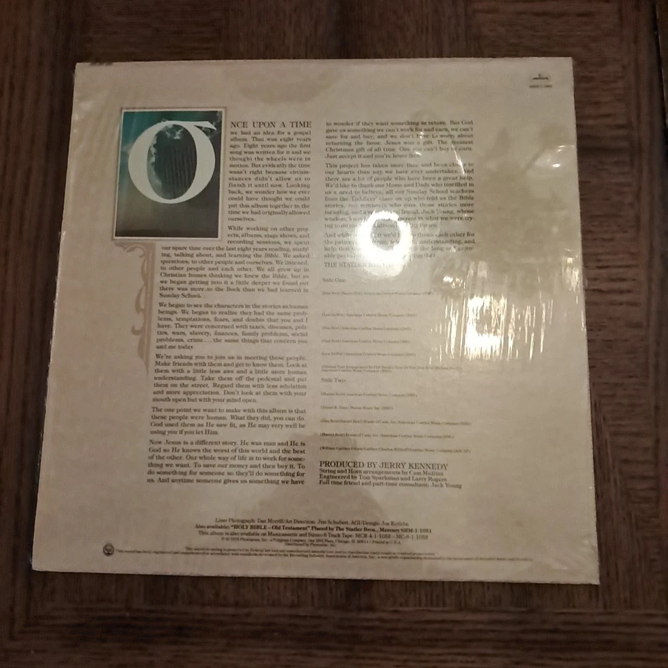 The Holy Bible New Testament The Statler Brothers LP Gospel Mercury in Shrink NM - Image 2 of 4