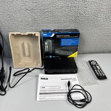 RCA DTA800B1 Digital TV Converter Box Black Analog Pass-Through 480i Tuner