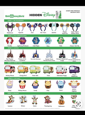 2026 Disney WDW Wave A hidden Mickey Mystery Pins | eBay