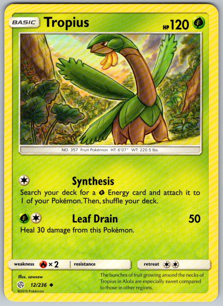 Tropius 12/236 Uncommon SM - Cosmic Eclipse NM