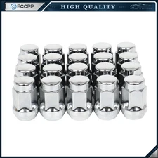 20Pcs 14x1.5 Closed End Bulge Acorn Lug Nuts 1.38" Height 3/4" Hex Size For Jeep
