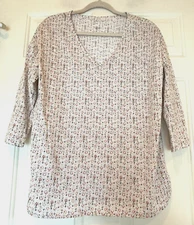 J Jill Sleep Pajama Top Sleep Shirt Size M NEW See Measurements