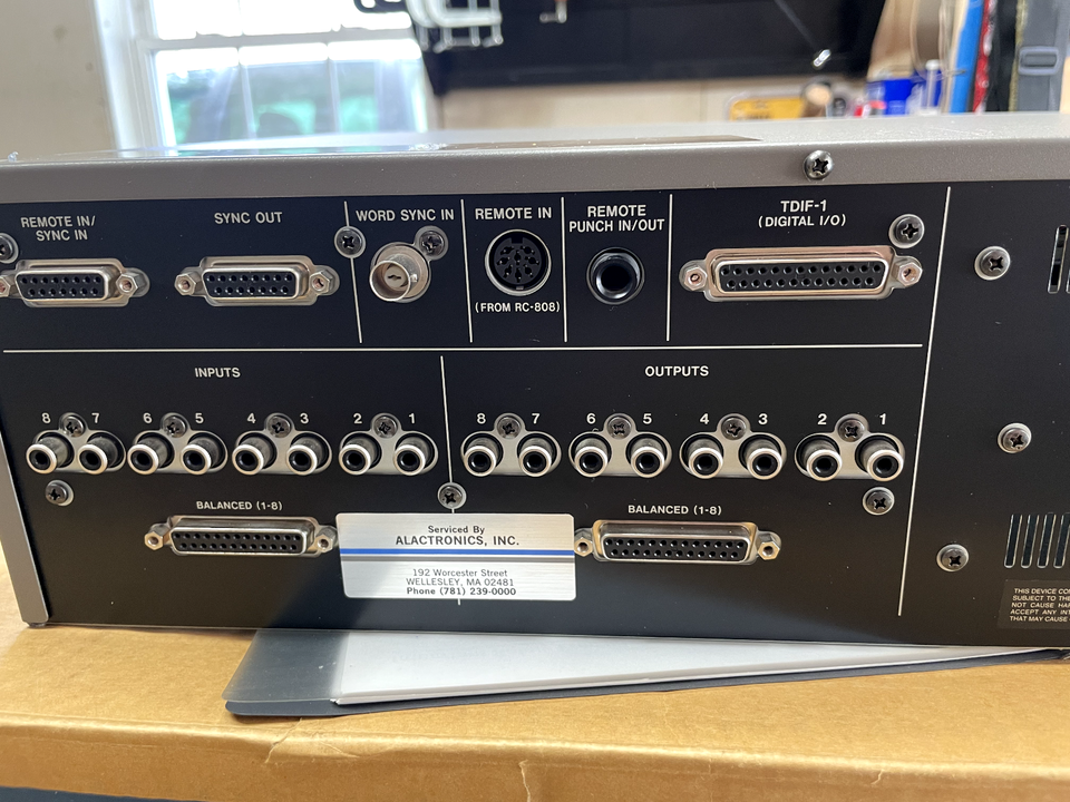 TASCAM DA-38 Digital Audio MULTITRACK Rack Mount RECORDER with original ...