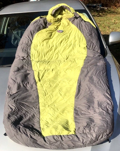 Big Agnes Roxy Ann 15 Camping Sleeping Bag - green / gray 3 season mummy bag