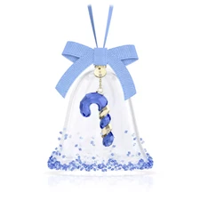 Swarovski Crystal Holiday Cheers Dulcis Bell Ornament, Blue MIB #5688314