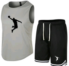 FULL SUIT 2 PIECES T-SHIRT SPORTS SHORTS FITNESS BASKETBALL