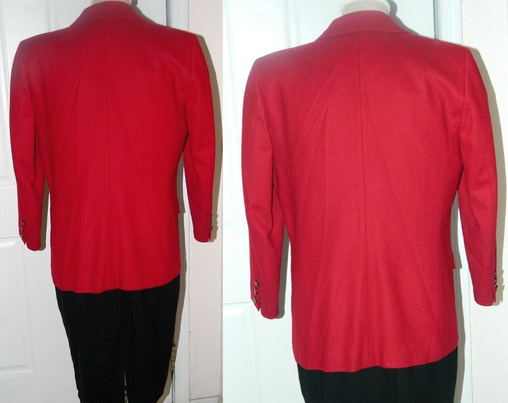 Vintage Dark Red Wool Jacket Pendleton Petite Siz… - image 4