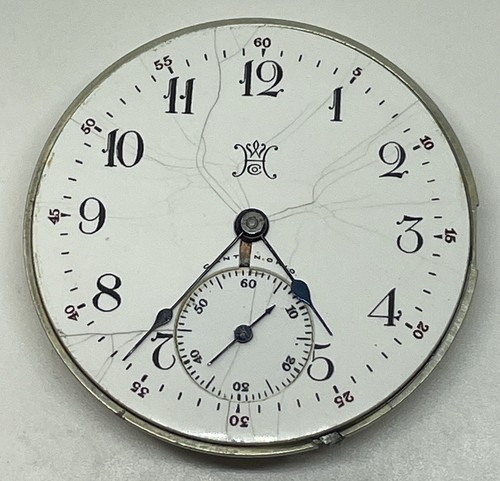 STARK POCKET WATCH MOVEMENT/ CANTON OHIO Runs