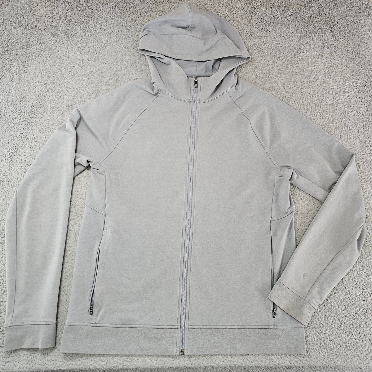 Lululemon City Sweat Full Zip Hoodie Men's Large Grey Athleisure