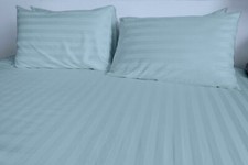 1800 Count Cotton Bamboo Feel Dobby Striped Sheet Set Deep Pockets 4 Piece Set