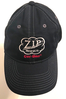 Zip-Chem Aviation Products Cor-Bon Truckers Hat Baseball Cap Blue Strapback VG