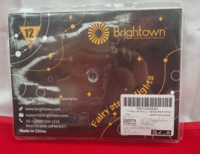 Brightown 12er Pack LED Lichterkette batteriebetrieben warmweiß