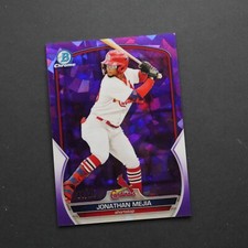 2023 Bowman Chrome Sapphire Jonathan Mejia Purple Refractor /25 #BCP-197 (RC)