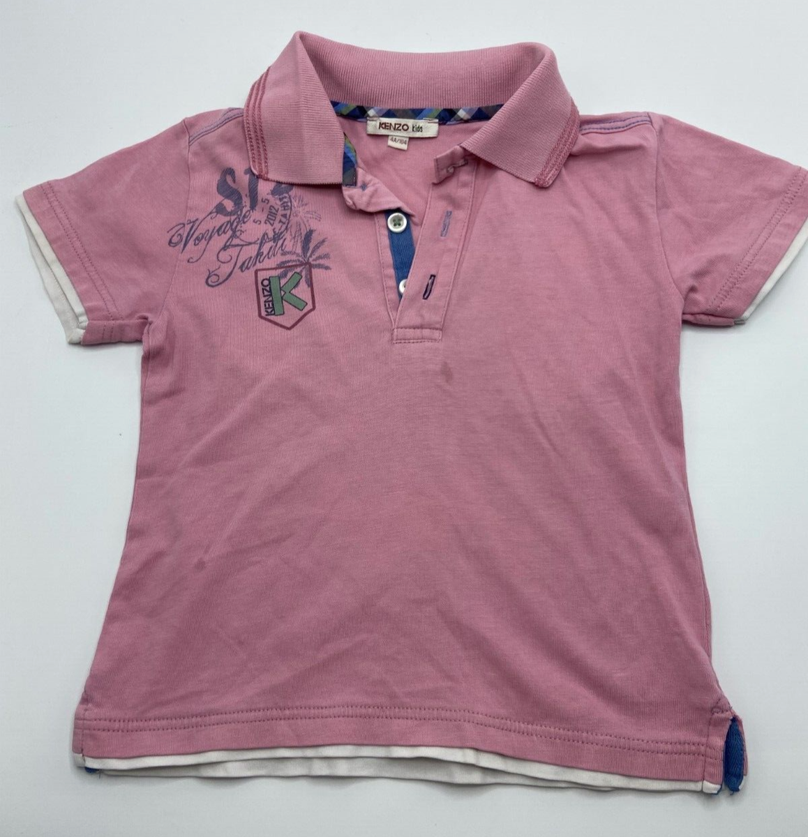 Kenzo Boys Pink Polo T-Shirt Years UK