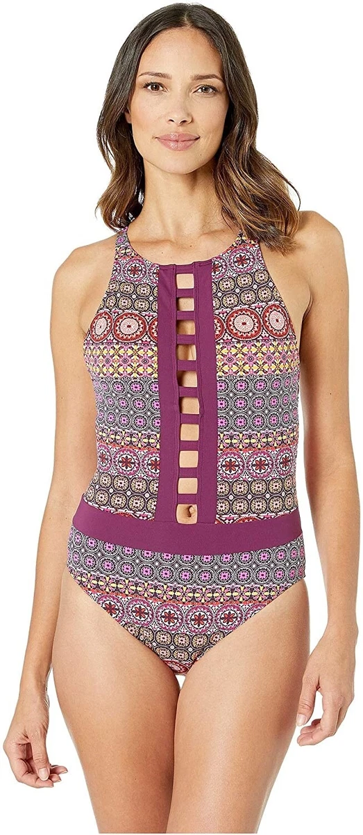 Bleu By Rod Beattie Plus Size Hip To Be Square Shirt Cover Up Women's Swimsuit In Multi