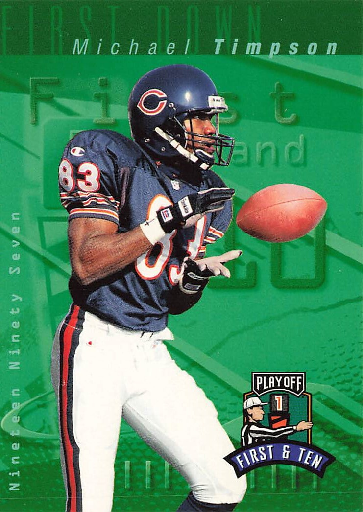 1997 Playoff First & Ten #205 Michael Timpson Chicago Bears