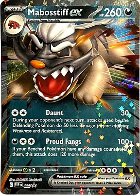 Pokemon TCG Scarlet & Violet Promo Mabosstiff ex #086 [Oversized] | eBay