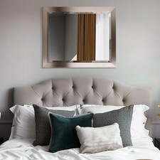 Head West Brushed Nickel Bathroom Vanity Mirror Beveled DAMAGED BOX