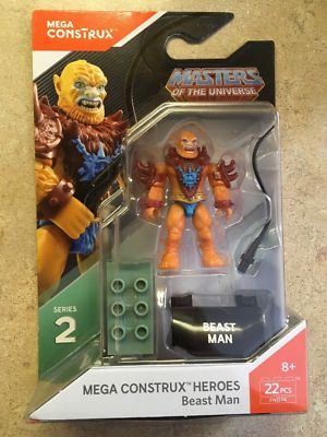 MEGA CONSTRUX HEROES (MOTU) '' BEAST MAN '' Hard To find