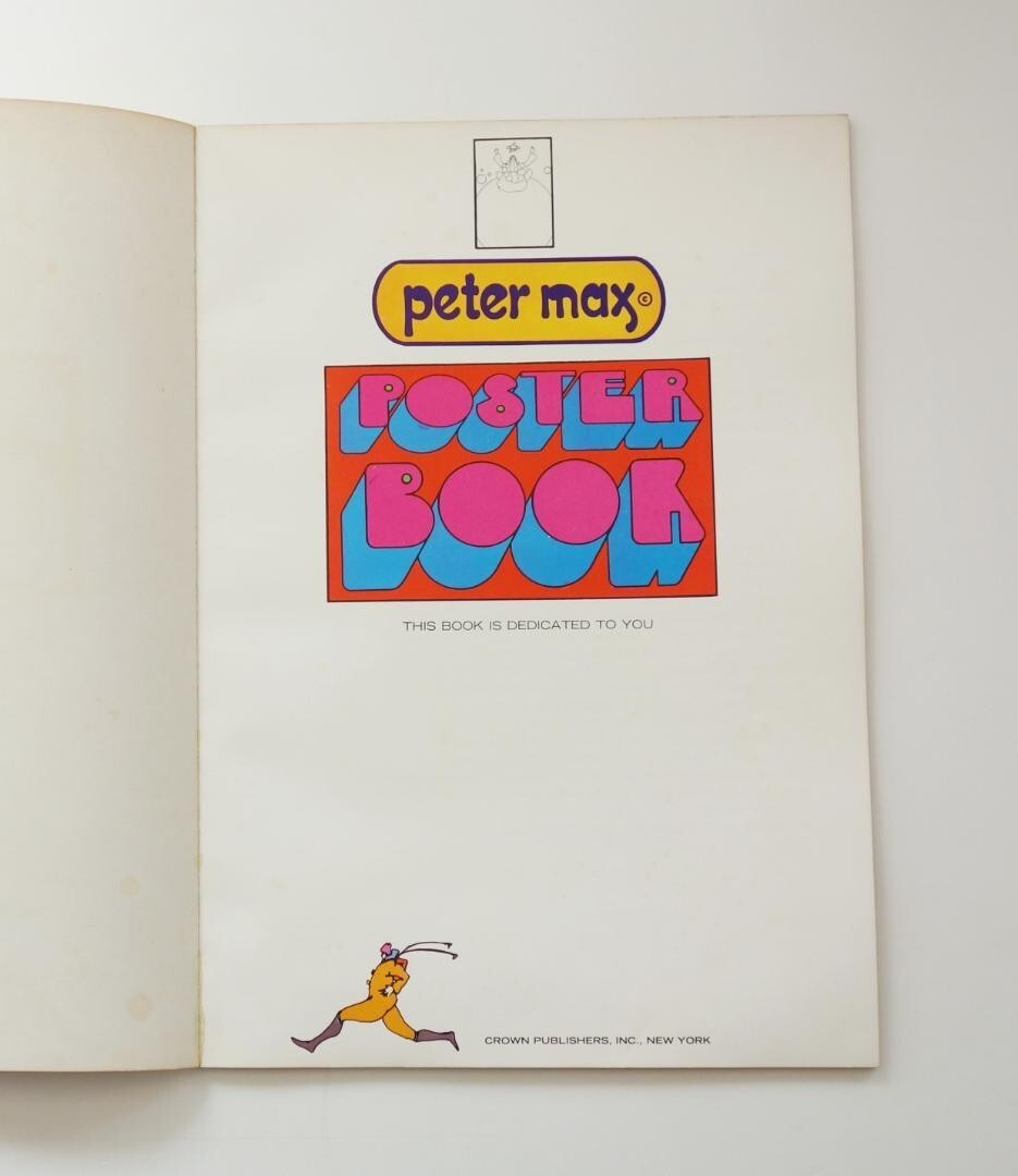 Peter Max Poster Book 1970 / CROWN PUBLISHERS- used | eBay