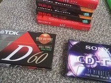 Variety of Blank cassette tapes 60 and 90 min.