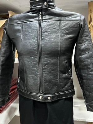 Eco Leather Jacket Used Women Black Size 42 PGS598PI