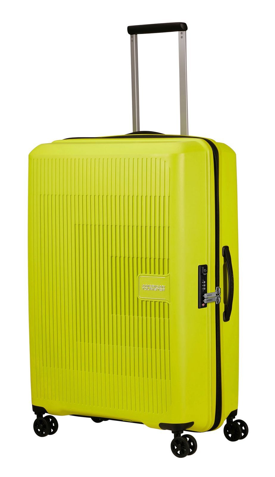American Tourister Aerostep Spinner 77 / 28 EXP TSA Trolley Light Lime hellgrün