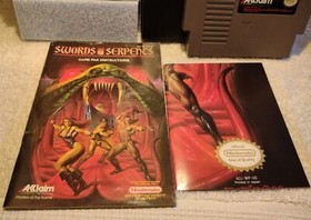 Swords and Serpents (NES 1990) CIB + Case Protector VGC Cleaned & Tested VINTAGE