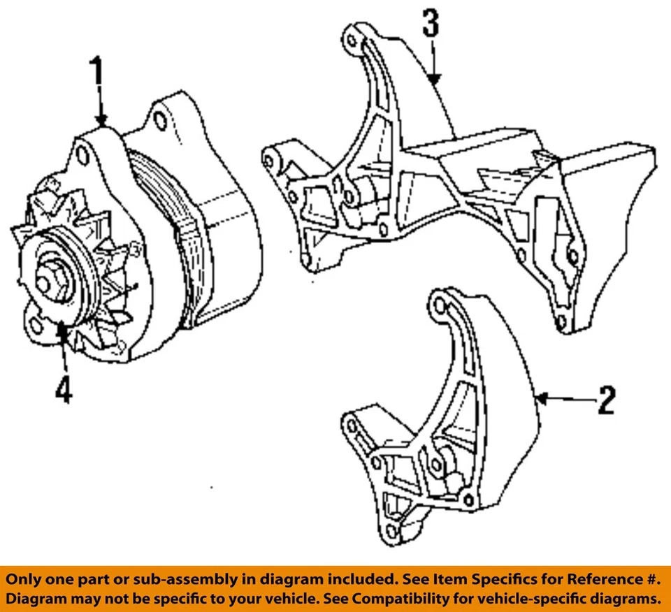 Б/у генератор переменного тока подходит: 1995 Jeep Grand Cherokee 90 ампер класса A - Изображение 3 из 4