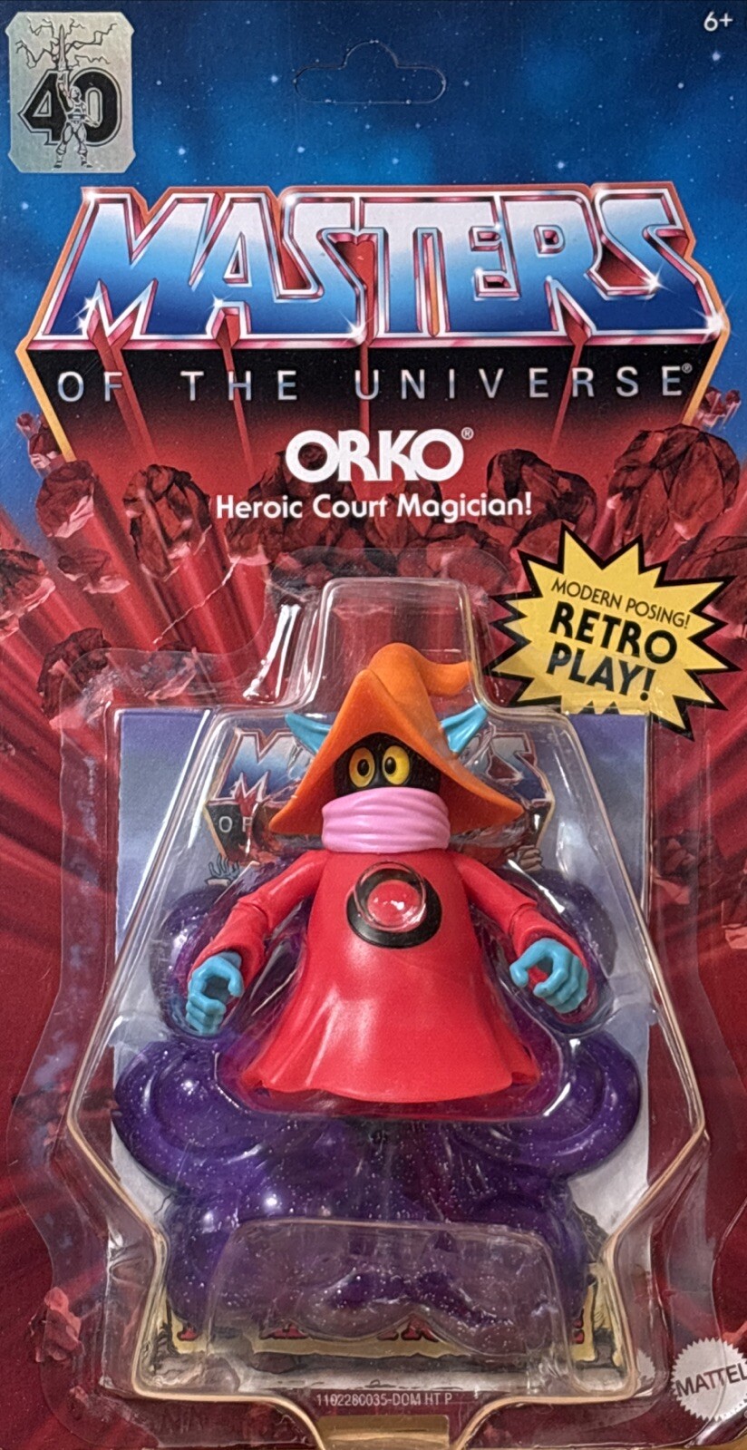 Masters of the Universe Origins Orko Retro Action Figure Unpunched Card