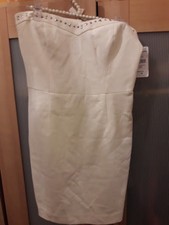 Zara Trafaluc Collection White Ecru Strapless Studs Dress Party Summer Spring