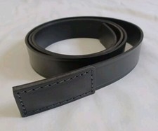 Boston Leather Men's Black Leather Scratch Free Belt Size XXX Made In The USA