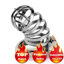Classics Stainless Steel Metal Chastity Lock Peni Binding Men Cage Restriction