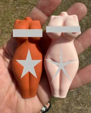 Naked Lady Mini Silicone Pipe Glass Bowl Tobacco Smoking Spoon Pipe Funny