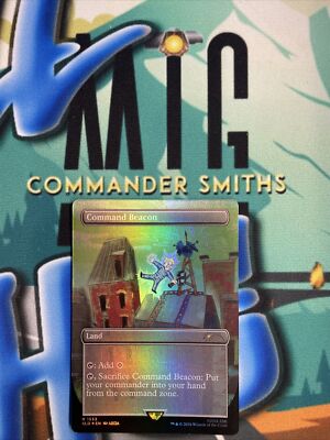1x Command Beacon   Borderless Rainbow   FOIL    Fallout  Secret Lair MTG NM