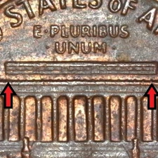 1970-D Denver Lincoln Memorial Penny/Cent "Floating Roof" Error/Variety