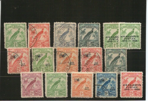 Pre-Decimal Used Papua New Guinean Stamps